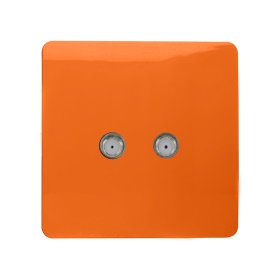 Orange Wiring Accessories Trendi Decorative Screwless